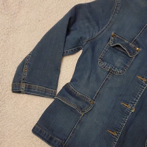 Y2K Mossimo Seamed Jacket With Patch Pockets - Picture 5 of 6